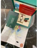 (LIKE NEW) ROLEX LADY DATEJUST HALF 18K 750 YELLOW GOLD REF 79173 WHITE CHAMPAGNE COMPUTER DIAMOND DIAL 26MM AUTOMATIC WATCH -FULL SET-