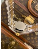 (LIKE NEW) ROLEX LADY DATEJUST HALF 18K 750 YELLOW GOLD REF 79173 WHITE CHAMPAGNE COMPUTER DIAMOND DIAL 26MM AUTOMATIC WATCH -FULL SET-