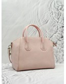 GIVENCHY ANTIGONA SMALL TOP HANDLE AND SHOULDER BAG IN BLUSH PINK GOATSKIN LEATHER