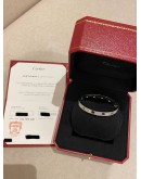 (BRAND NEW) 2023 CARTIER LOVE FULL DIAMOND BRACELET 18K 750 WHITE GOLD SIZE 17 -FULL SET-