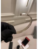 (BRAND NEW) 2023 CARTIER LOVE CUFF OPEN CLASSIC MODEL WHITE GOLD BRACELET -FULL SET-