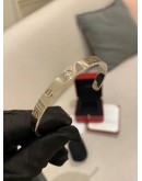 (BRAND NEW) 2023 CARTIER LOVE CUFF OPEN CLASSIC MODEL WHITE GOLD BRACELET -FULL SET-