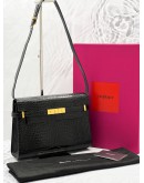 (LIKE NEW) YSL SAINT LAURENT MANHATTAN EMBOSSED SHOULDER BAG -FULL SET-