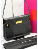 (LIKE NEW) YSL SAINT LAURENT MANHATTAN EMBOSSED SHOULDER BAG -FULL SET-