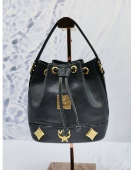 MCM MINI DRAWSTRING BUCKET HANDLE BAG
