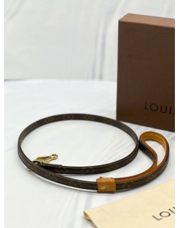 LOUIS VUITTON MONOGRAM BAXTER DOG LEASH 