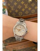 (UNUSED) 2021 TAG HEUER AQUARACER DIAMOND DIAL REF WBD2320 32MM AUTOMATIC WATCH -FULL SET-