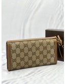 GUCCI GG CANVAS LONG WALLET 