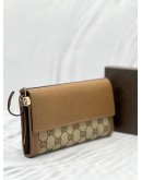 GUCCI GG CANVAS LONG WALLET 