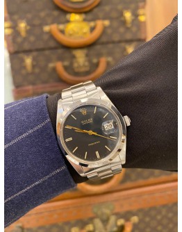 ROLEX OYSTERDATE PRECISION REF 6694 BLACK DIAL 34MM MANUAL WINDING WATCH -FULL SET-