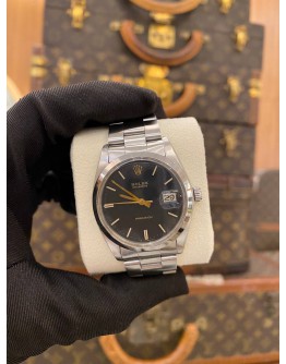 ROLEX OYSTERDATE PRECISION REF 6694 BLACK DIAL 34MM MANUAL WINDING WATCH -FULL SET-