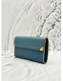 (SALE) LOUIS VUITTON PORTE TRESOR INTERNATIONAL WALLET IN BLUE SUHALI LEATHER