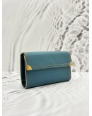 (SALE) LOUIS VUITTON PORTE TRESOR INTERNATIONAL WALLET IN BLUE SUHALI LEATHER