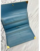 (SALE) LOUIS VUITTON PORTE TRESOR INTERNATIONAL WALLET IN BLUE SUHALI LEATHER