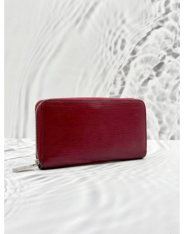 (SALE) LOUIS VUITTON ZIPPY WALLET IN RED EPI LEATHER