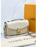 (SALE) 2024 MICROCHIP LOUIS VUITTON POCHETTE METIS EAST WEST CHAIN / STRAP BAG -FULL SET-