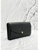 (SALE) LOUIS VUITTON SARAH WALLET IN BLACK MONOGRAM EMPREINTE LEATHER