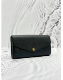 (SALE) LOUIS VUITTON SARAH WALLET IN BLACK MONOGRAM EMPREINTE LEATHER