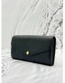(SALE) LOUIS VUITTON SARAH WALLET IN BLACK MONOGRAM EMPREINTE LEATHER