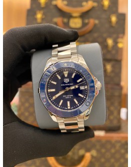 (BRAND NEW) 2020 TAG HEUER AQUARACER LADY REF WAY131S BLUE MOTHER OF PEARL DIAL 35MM QUARTZ WATCH -FULL SET-