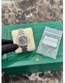 ROLEX OYSTER PERPETUAL DATE GREY DIAL 26MM AUTOMATIC WATCH