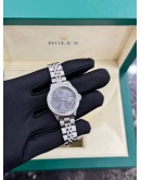 ROLEX OYSTER PERPETUAL DATE GREY DIAL 26MM AUTOMATIC WATCH