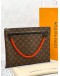 (SALE) 2019 LOUIS VUITTON x VIRGIL ABLOH A4 POUCH MONOGRAM BROWN -FULL SET-