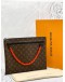 (SALE) 2019 LOUIS VUITTON x VIRGIL ABLOH A4 POUCH MONOGRAM BROWN -FULL SET-
