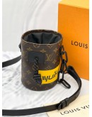 (LIKE NEW) MICROCHIP LOUIS VUITTON LIMITED EDITION MONOGRAM NANO CHALK BAG BLACK HARDWARE -FULL SET-