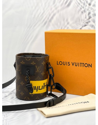(LIKE NEW) MICROCHIP LOUIS VUITTON LIMITED EDITION MONOGRAM NANO CHALK BAG BLACK HARDWARE -FULL SET-