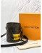 (LIKE NEW) MICROCHIP LOUIS VUITTON LIMITED EDITION MONOGRAM NANO CHALK BAG BLACK HARDWARE -FULL SET-