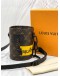 (LIKE NEW) MICROCHIP LOUIS VUITTON LIMITED EDITION MONOGRAM NANO CHALK BAG BLACK HARDWARE -FULL SET-
