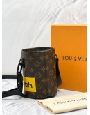 (LIKE NEW) MICROCHIP LOUIS VUITTON LIMITED EDITION MONOGRAM NANO CHALK BAG BLACK HARDWARE -FULL SET-