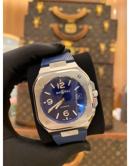 (BRAND NEW) 2022 BELL & ROSS BR05 REF BR05A-BLU-ST/SRB BLUE DIAL 40MM AUTOMATIC WATCH -FULL SET-
