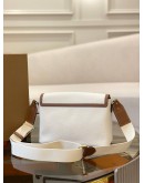 (UNUSED) BURBERRY HORSEFERRY PRINT CANVAS TOTE CROSSBODY BAG NATURAL/TAN -FULL SET-