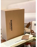 (UNUSED) BURBERRY HORSEFERRY PRINT CANVAS TOTE CROSSBODY BAG NATURAL/TAN -FULL SET-