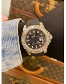(LIKE NEW) 2019 ROLEX YACHT MASTER REF 116622 ICE GREY DIAL 40MM AUTOMATIC WATCH -FULL SET-