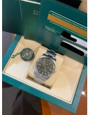 (BRAND NEW) 2017 ROLEX AIR KING OYSTER PERPETUAL 34 REF 114200 OLIVE GREEN DIAL 34MM AUTOMATIC WATCH -FULL SET-