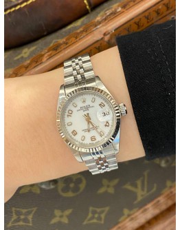 2003 ROLEX LADY DATEJUST REF 69174 WHITE NUMERALS DIAL 26MM AUTOMATIC WATCH