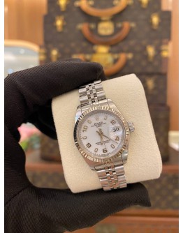 2003 ROLEX LADY DATEJUST REF 69174 WHITE NUMERALS DIAL 26MM AUTOMATIC WATCH