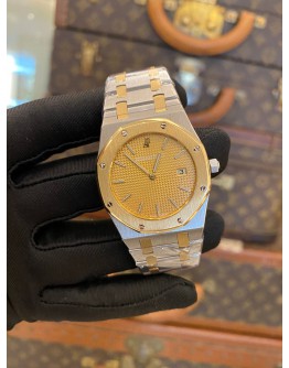 (LIKE NEW) AP AUDEMARS PIGUET ROYAL OAK CHAMPIONSHIP REF 56175TT 18K 750 HALF YELLOW GOLD LIMITED TO 2,000 PIECES WORLDWIDE 33MM QUARTZ WATCH