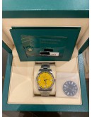 (LIKE NEW) 2021 ROLEX OYSTER PERPETUAL 41 REF 124300 AFTER YELLOW DIAL 41MM AUTOMATIC WATCH -FULL SET-