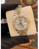 (BRAND NEW) 2022 ROLEX LADY DATEJUST REF 279173 DIAMOND DIAL HALF 18K 750 YELLOW GOLD 28MM AUTOMATIC WATCH -FULL SET-