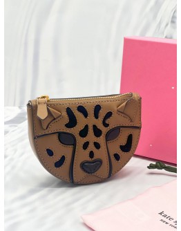 (UNUSED) KATE SPADE LEOPARD 3D COIN PURSE -FULL SET- 