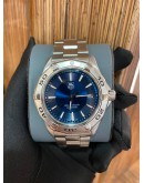 (RAYA SALE) 2014 TAG HEUER AQUARACER 300M REF WAP1112 BLUE DIAL 39MM QUARTZ WATCH -FULL SET-