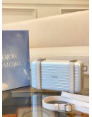 (LIKE NEW) CHRISTIAN DIOR X RIMOWA ALUMINIUM PERSONAL CLUTCH ON STRAP CROSSBODY BAG -FULL SET- 