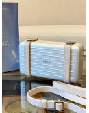 (LIKE NEW) CHRISTIAN DIOR X RIMOWA ALUMINIUM PERSONAL CLUTCH ON STRAP CROSSBODY BAG -FULL SET- 