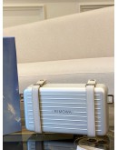 (LIKE NEW) CHRISTIAN DIOR X RIMOWA ALUMINIUM PERSONAL CLUTCH ON STRAP CROSSBODY BAG -FULL SET- 