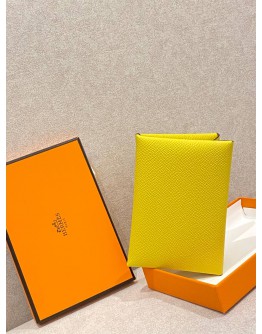 (UNUSED) YEAR 2023 HERMES CALVI DUO CARD HOLDER STAMP B 