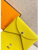 (UNUSED) YEAR 2023 HERMES CALVI DUO CARD HOLDER STAMP B 